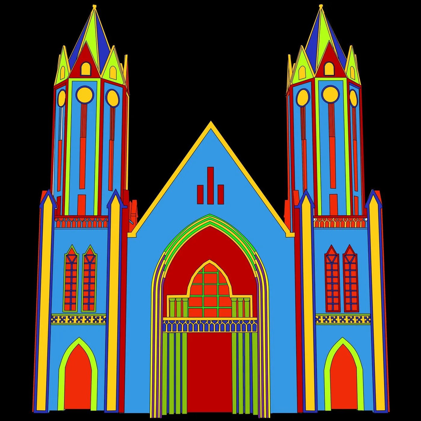 Diseño catedral videomapping